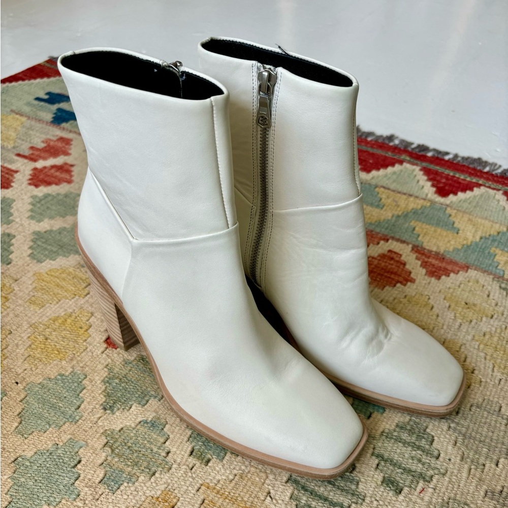 Rag & Bone White Ankle Boots - Picture 5 of 9